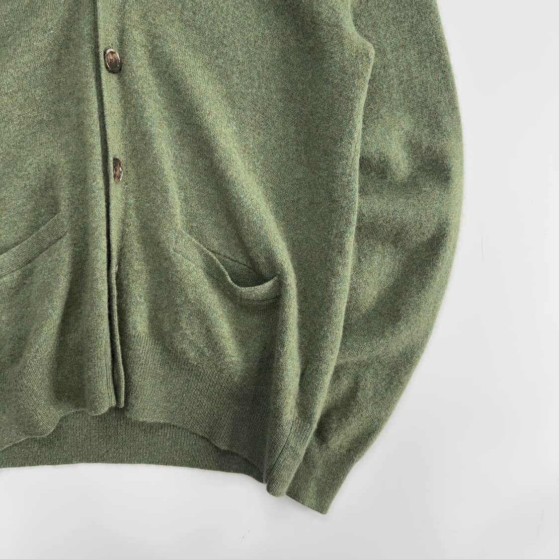 Polo 폴로 투포켓 앵클패치 그린 니트 가디건 상품이미지5