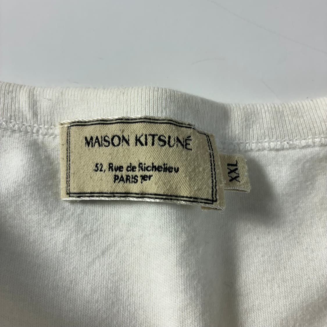 Maison kitsune  메종키츠네 스피디폭스 패치 화이트 반팔티셔츠 상품이미지3