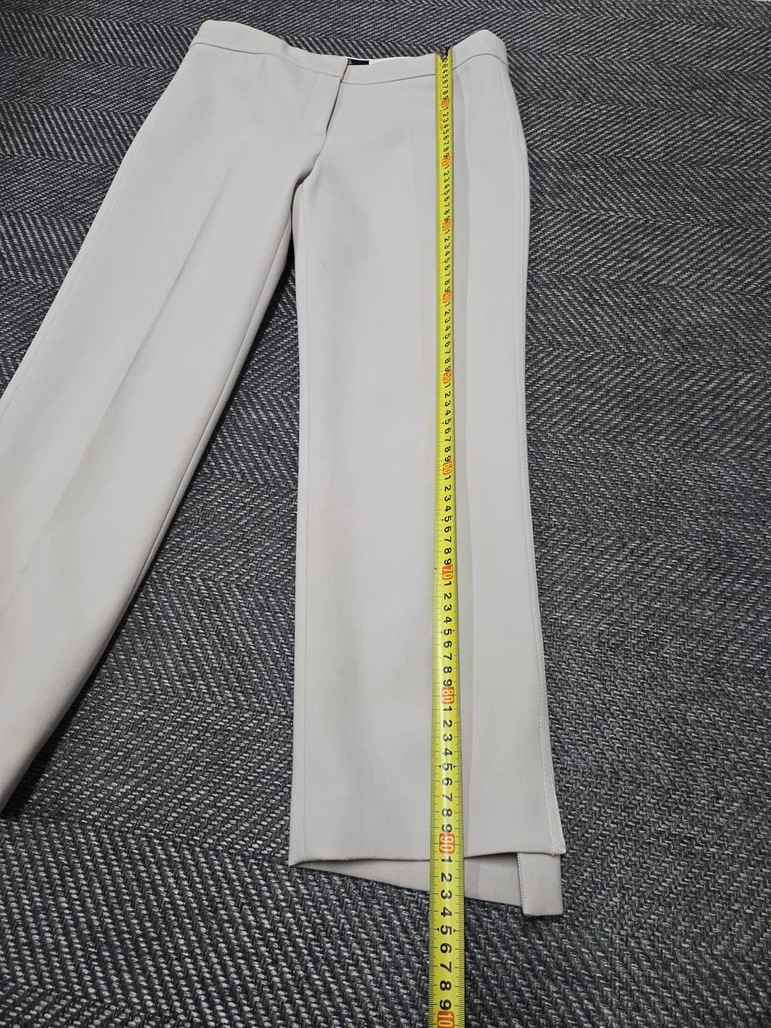 한섬 랑방 LANVIN 팬츠 아이보리 부츠컷 슬랙스 모95%바지 67 상품이미지10