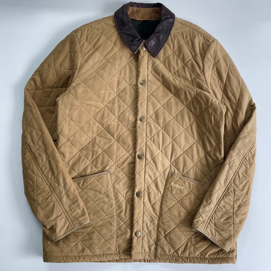 Barbour  바버 퀼티드 레더카라 자켓 상품이미지2