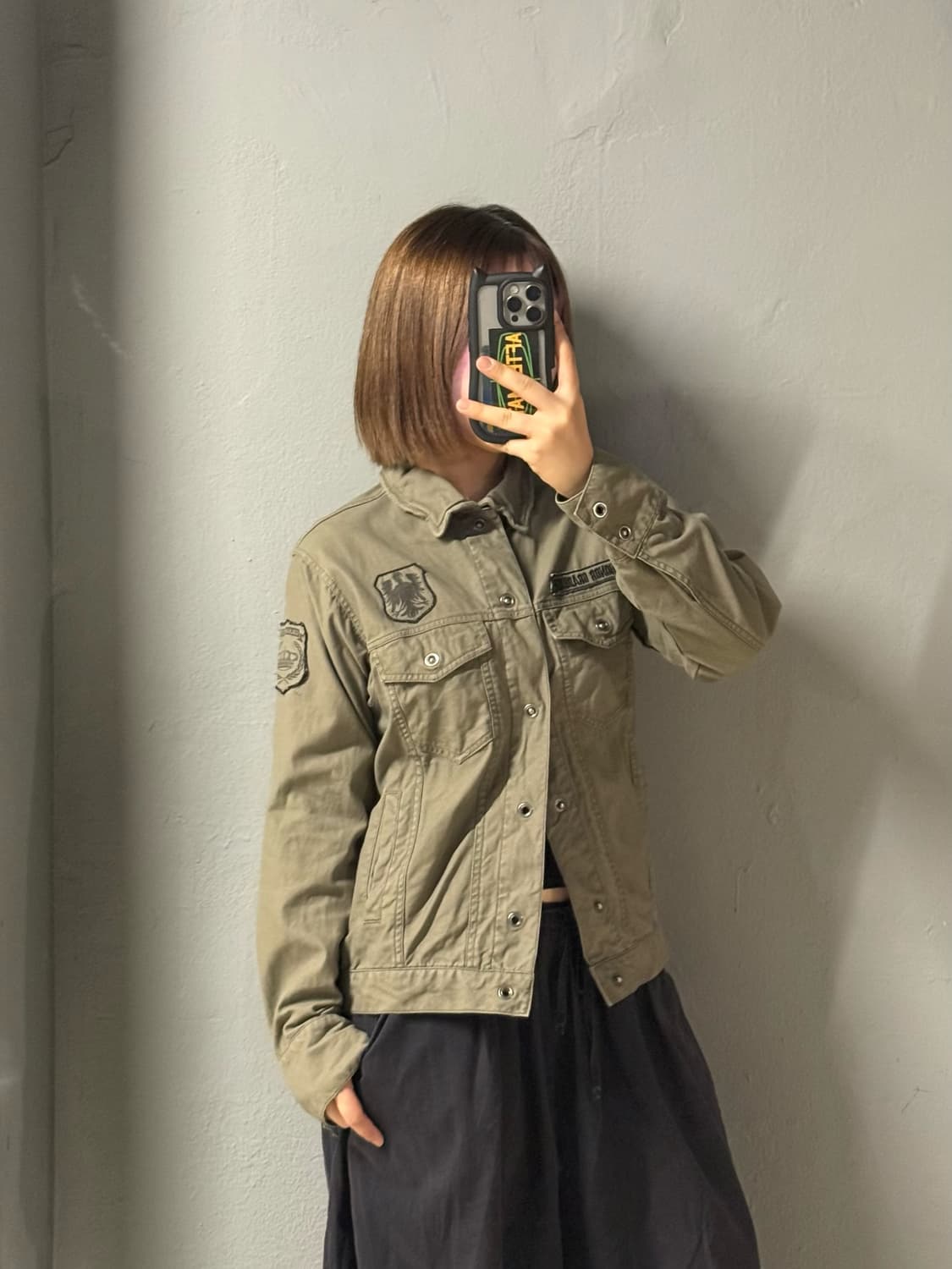 patch detail trucker jacket 상품이미지1