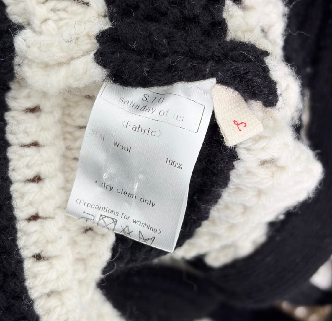 [L] STU 에스티유 남성 울 카라 스프라이트 가디건 블랙 상품이미지8