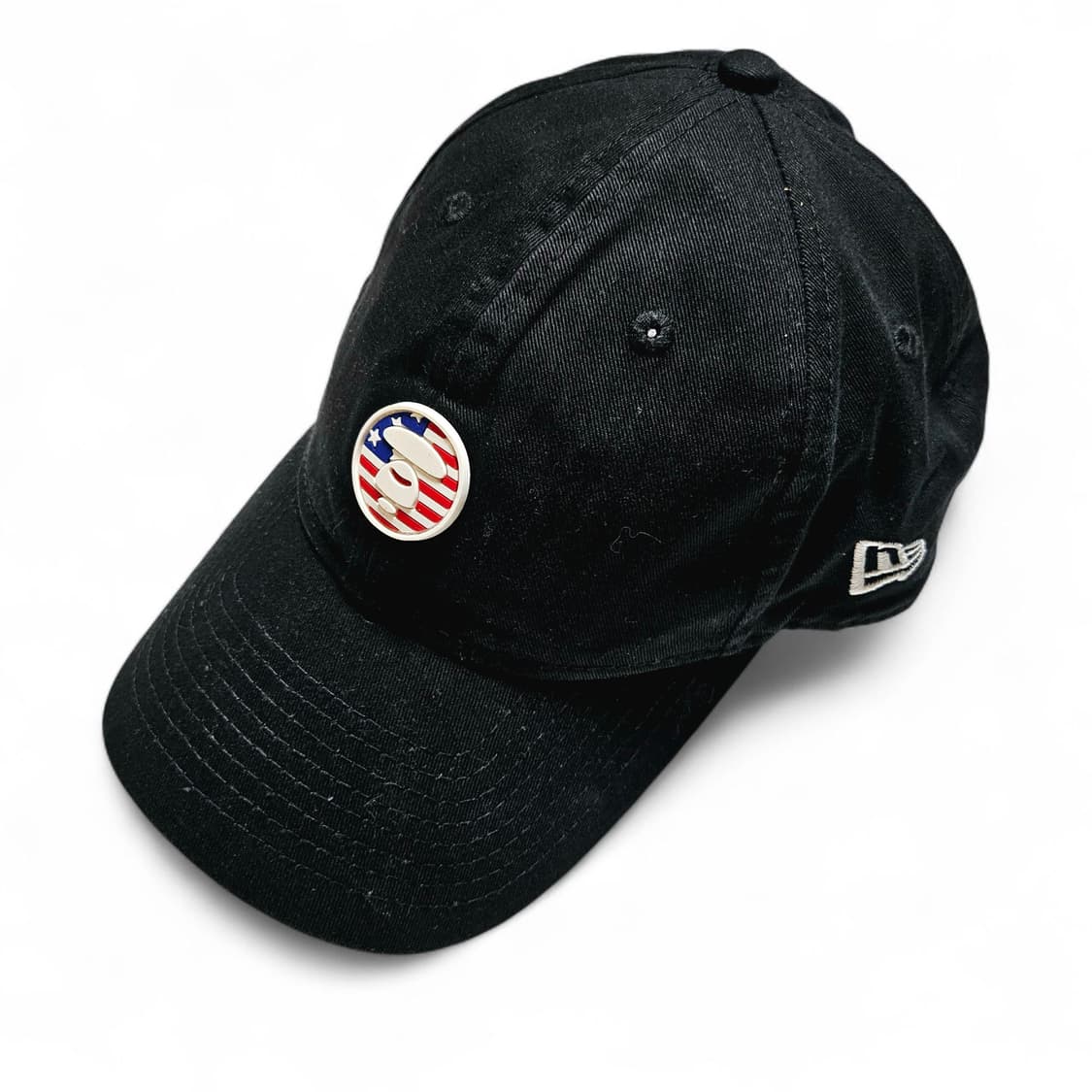 [FREE][AapeX뉴에라] 성조기 헤드 와펜 베이스볼 캡 블랙 상품이미지1
