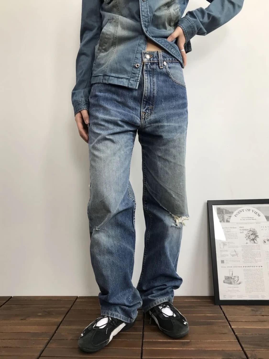 Levi's 519 USA Vintage Denim Pants 상품이미지1