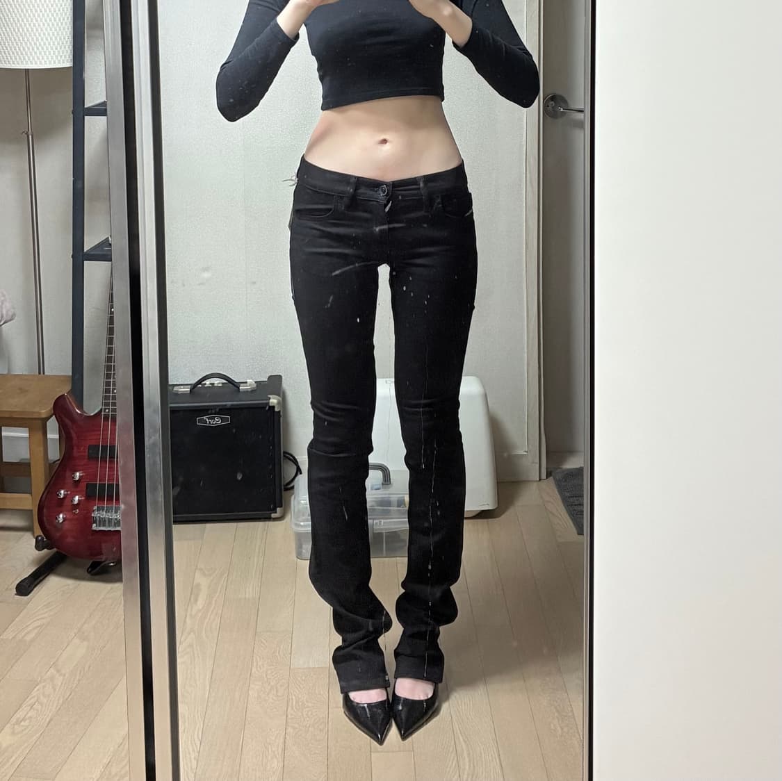 디젤 데드스탁 플레어 부츠컷 블랙진 상품이미지1