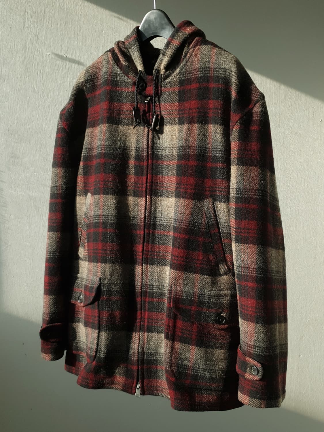 90s Polo Ralph Luren plaid wool jacket 상품이미지5