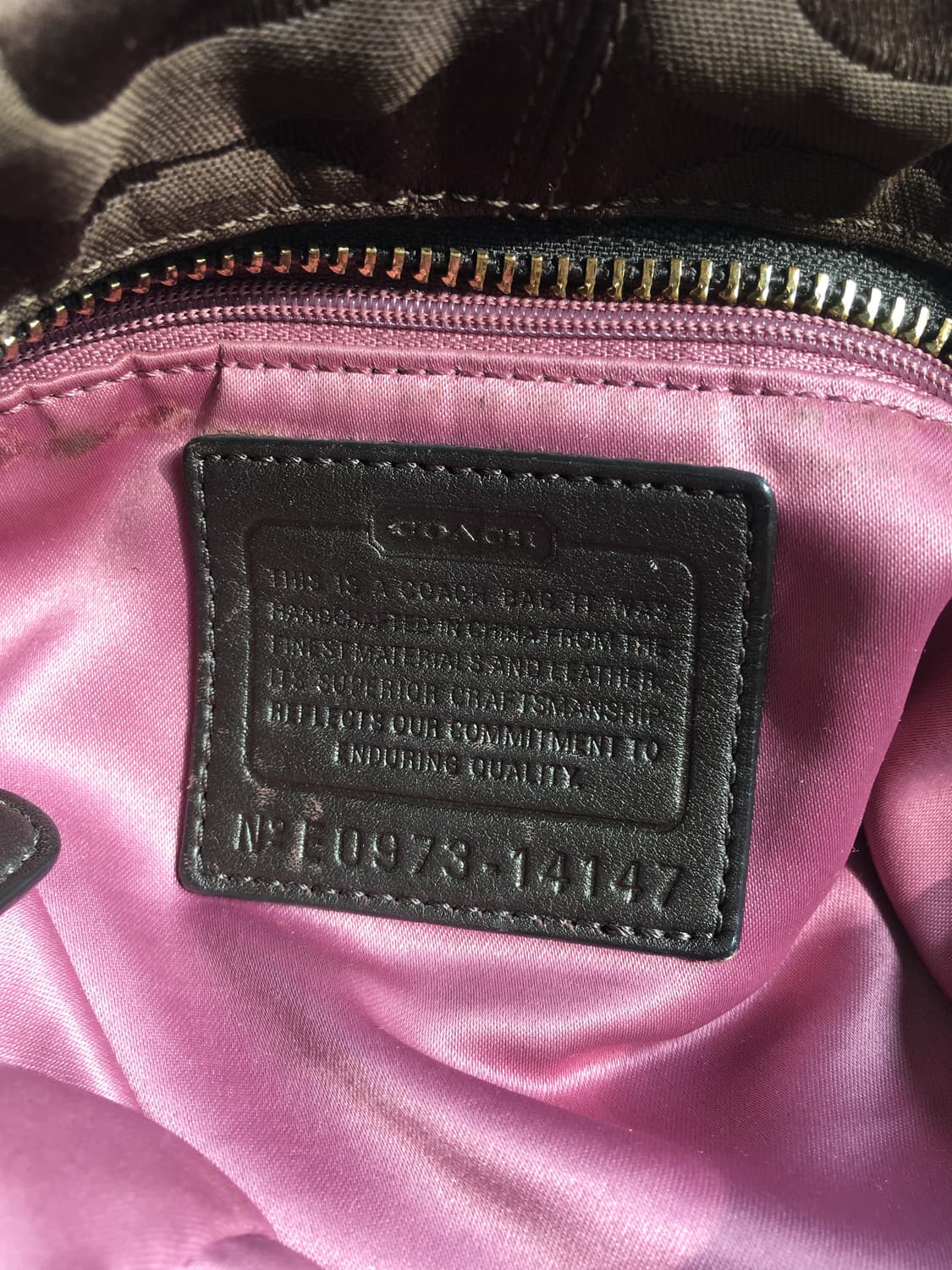 Coach Vintage Y2k Hobo Brown bag 14147 상품이미지5