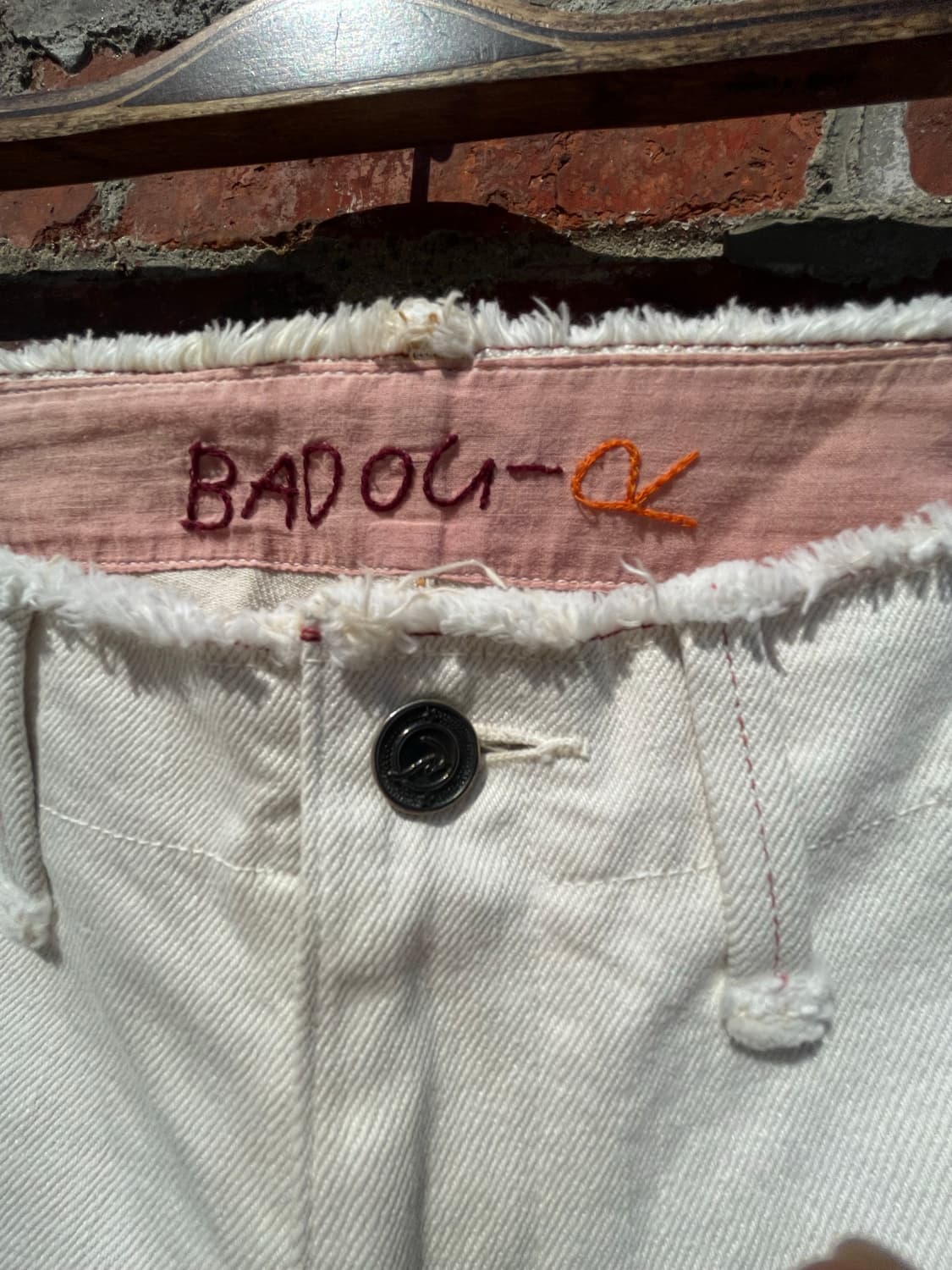 희귀 (Badou-R)45RPm컷오프화이트데님 상품이미지3