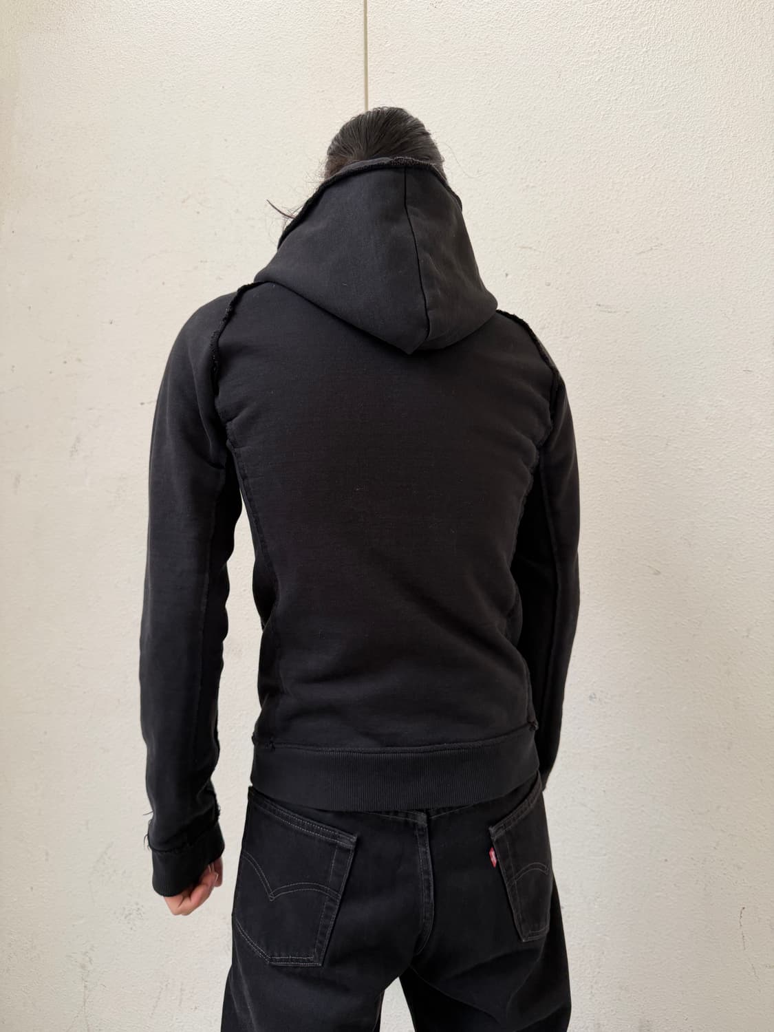 WJK Distressed riri Zip Hoodie 상품이미지5