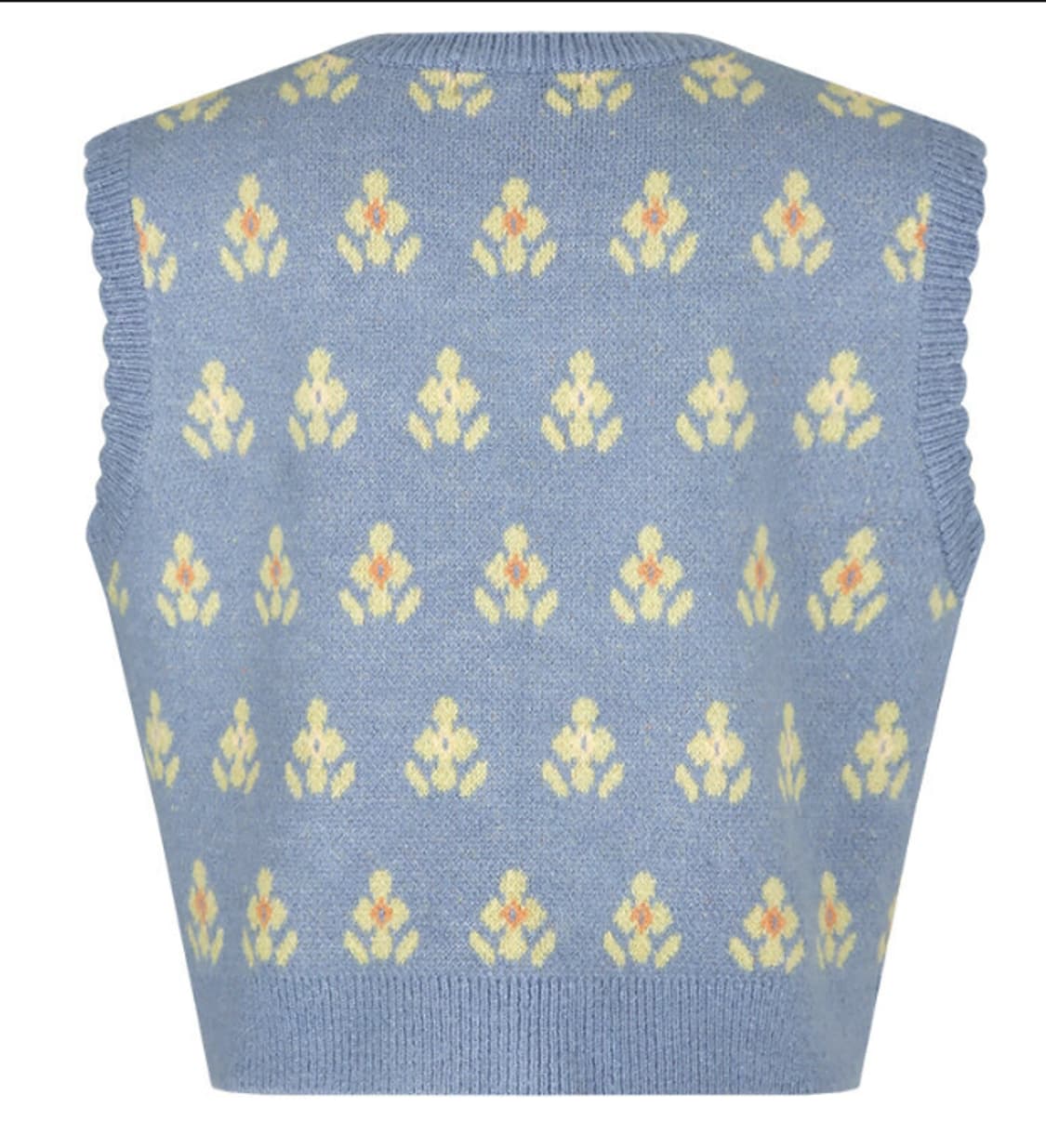 마가린핑거스 하늘색 플라워패턴 니트 베스트
 상품이미지8