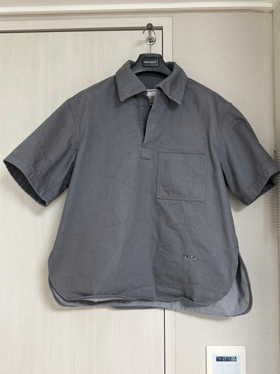 (46) 23ss 우영미 데님 폴로 반팔 티셔츠 상품이미지1