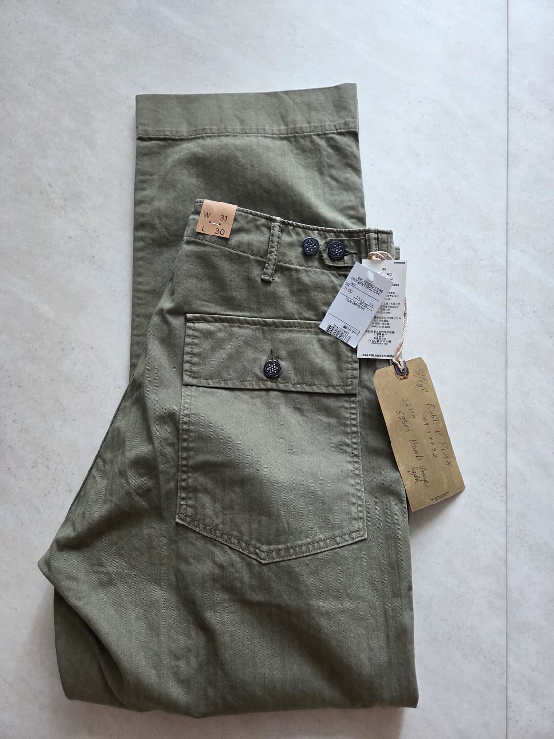 RRL 헤링본퍼티그 팬츠 31x30 새상품 상품이미지3