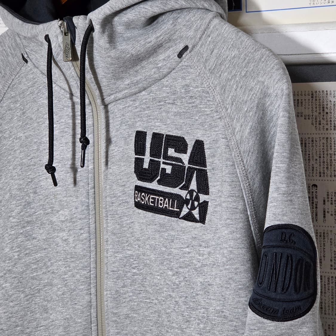 나이키 USA 자수 그레이 후드집업 상품이미지3