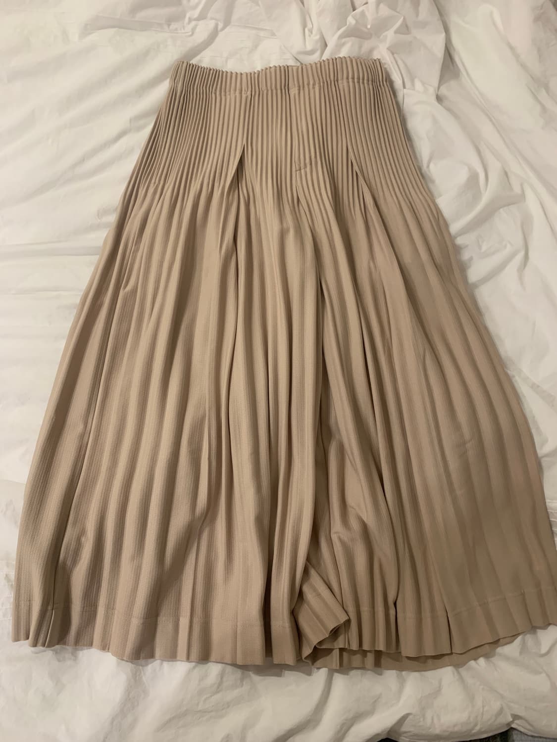 옴므플리세 25년 12월 하카마 암모나이트 베이지 상품이미지2