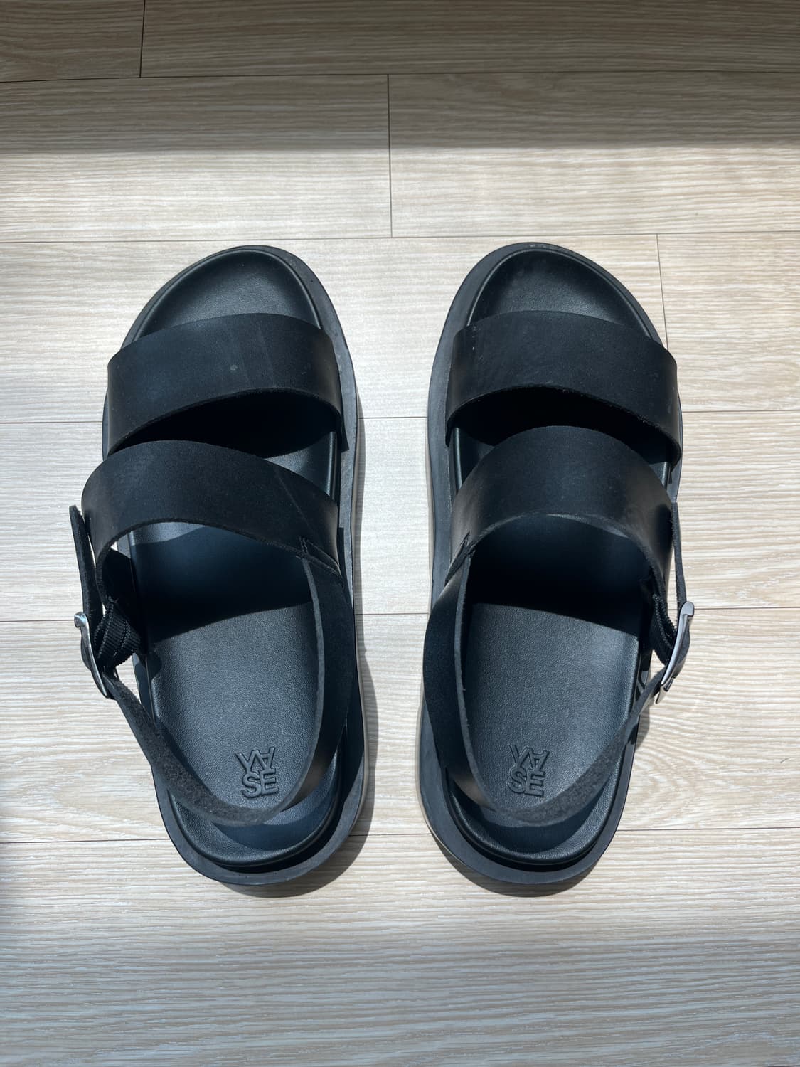 야세 산토리니 샌들 레더 블랙 250 상품이미지2
