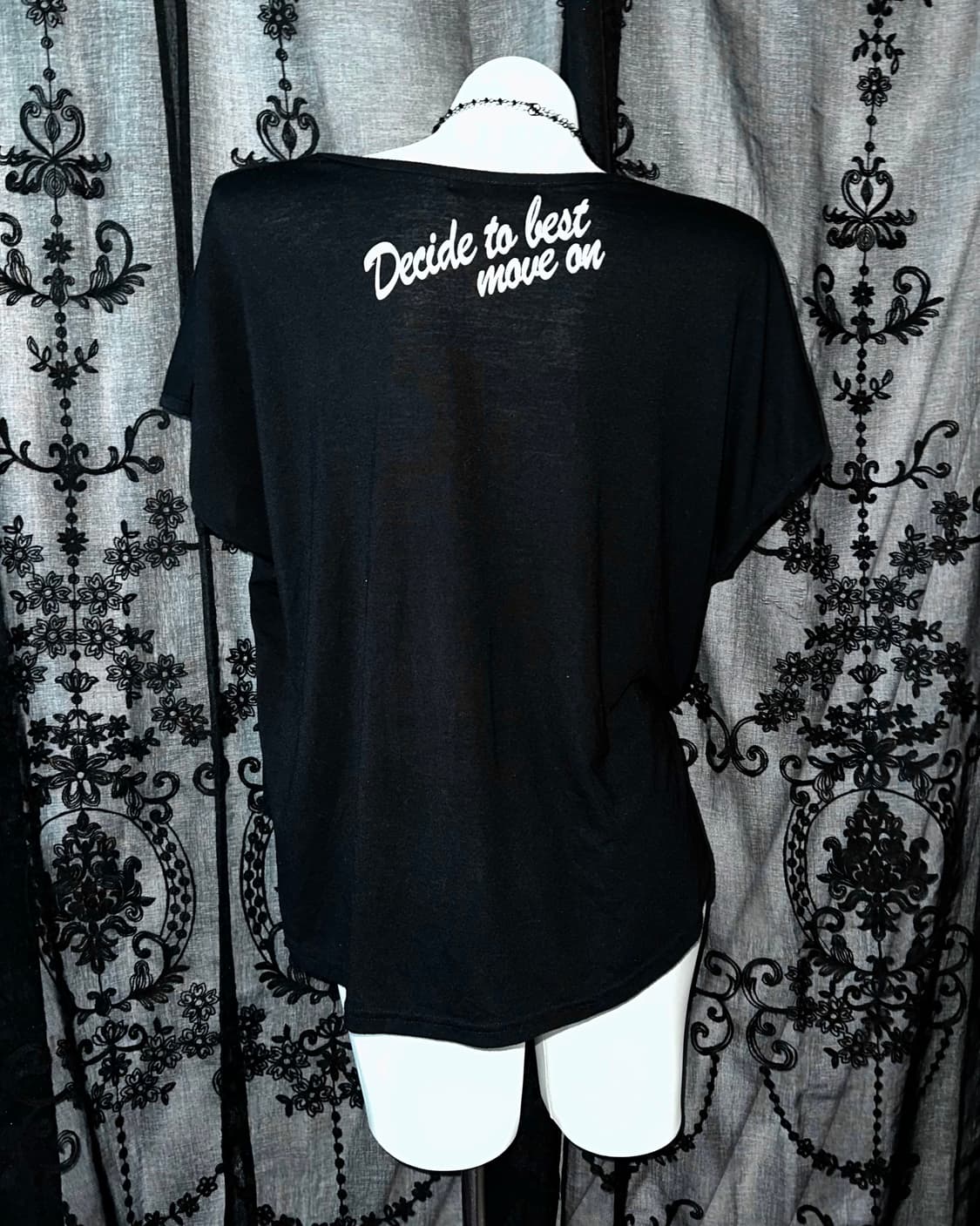 Black lettering dolman top 상품이미지3