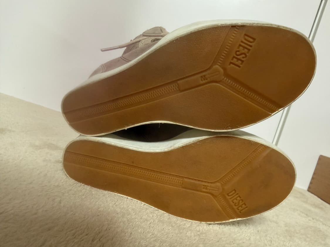 새신발✔️디젤 하이탑 웨지 스니커즈 에토프색 37 240🤎 상품이미지10