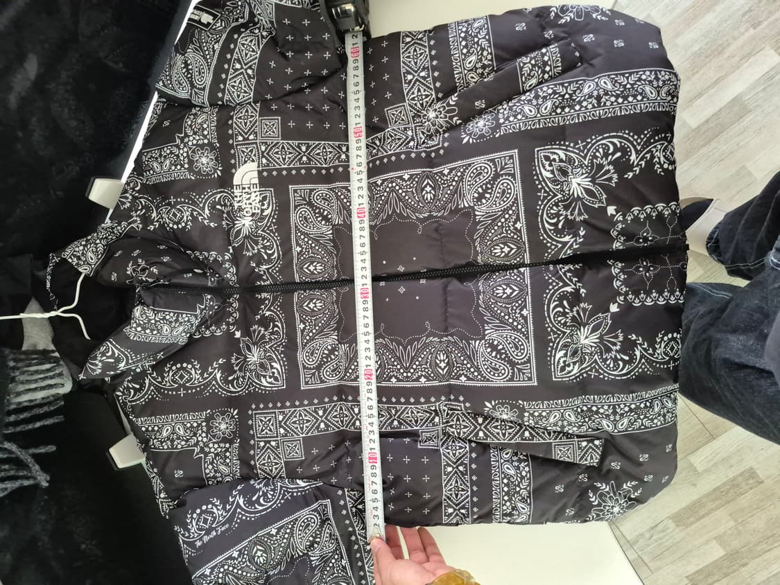 노스페이스 페이즐리 눕시 패딩 L(100) 5회미만착용 상품이미지5