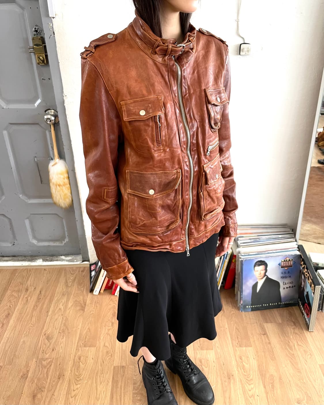 [M] 닐바렛 레더 자켓 상품이미지1