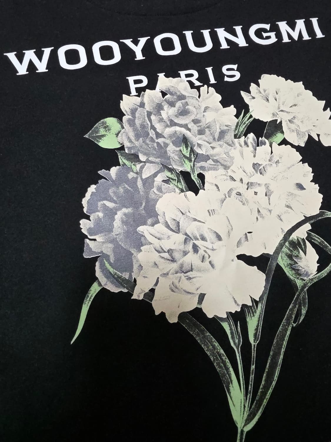 [48]우영미 백로고 발색 반팔 블랙 상품이미지2