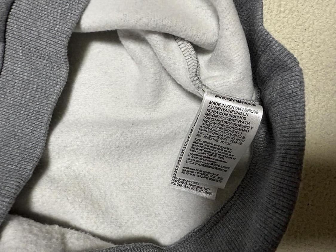 캘빈 클라인 맨투맨 티셔츠 남성용 100사이즈 상품이미지3