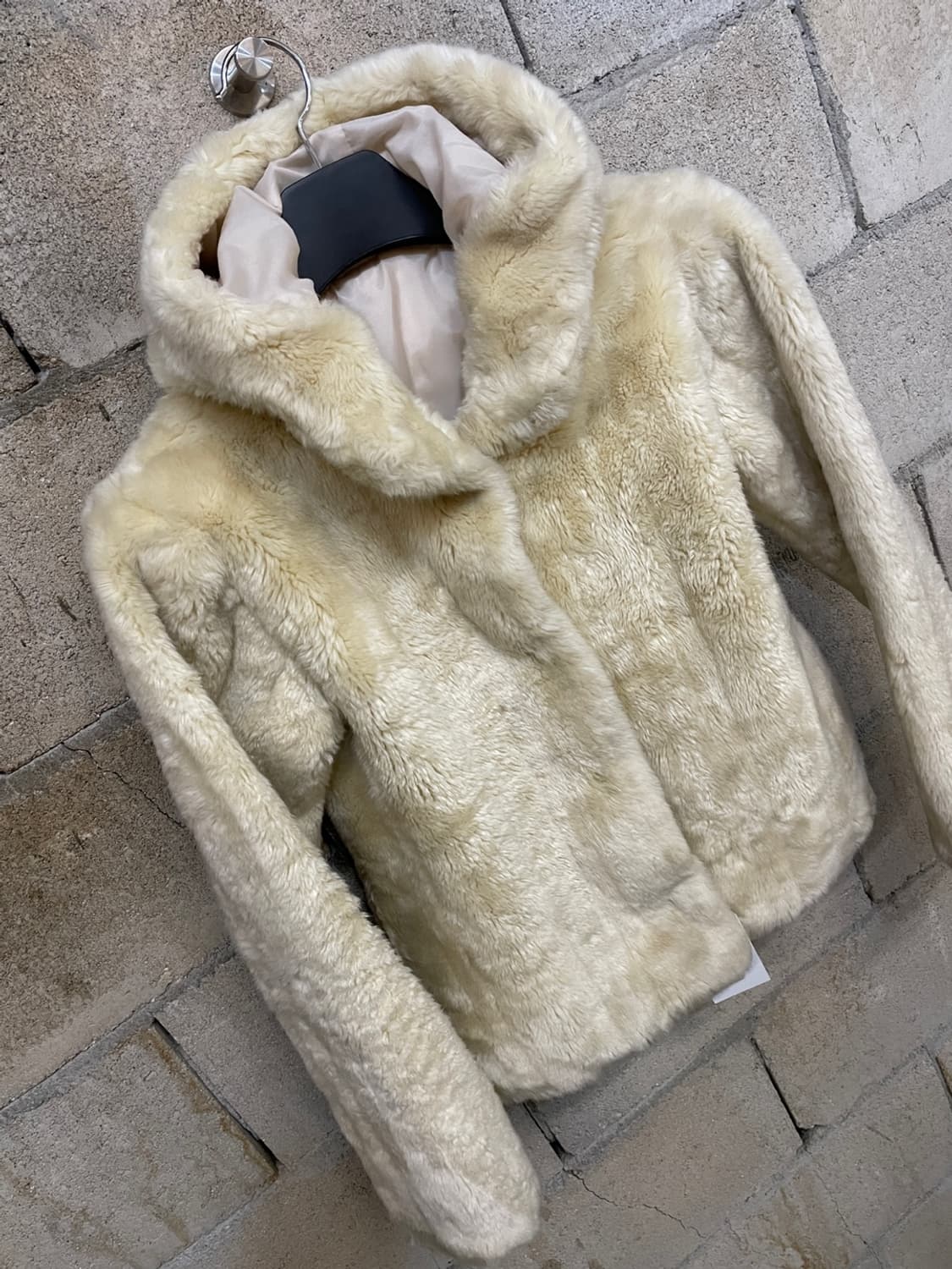 빈티지 퍼 후드 자켓 상품이미지4