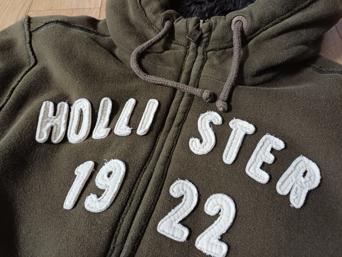 홀리스터 울프죠 올리브 그린 후드집업 상태 S급 상품이미지5