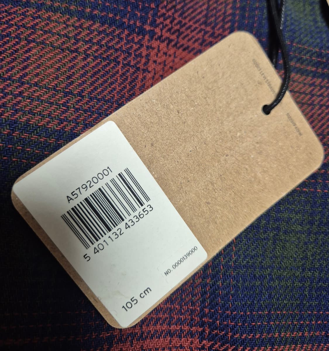 리바이스 / 타탄체크안감 기모 트러커 / XL 상품이미지10