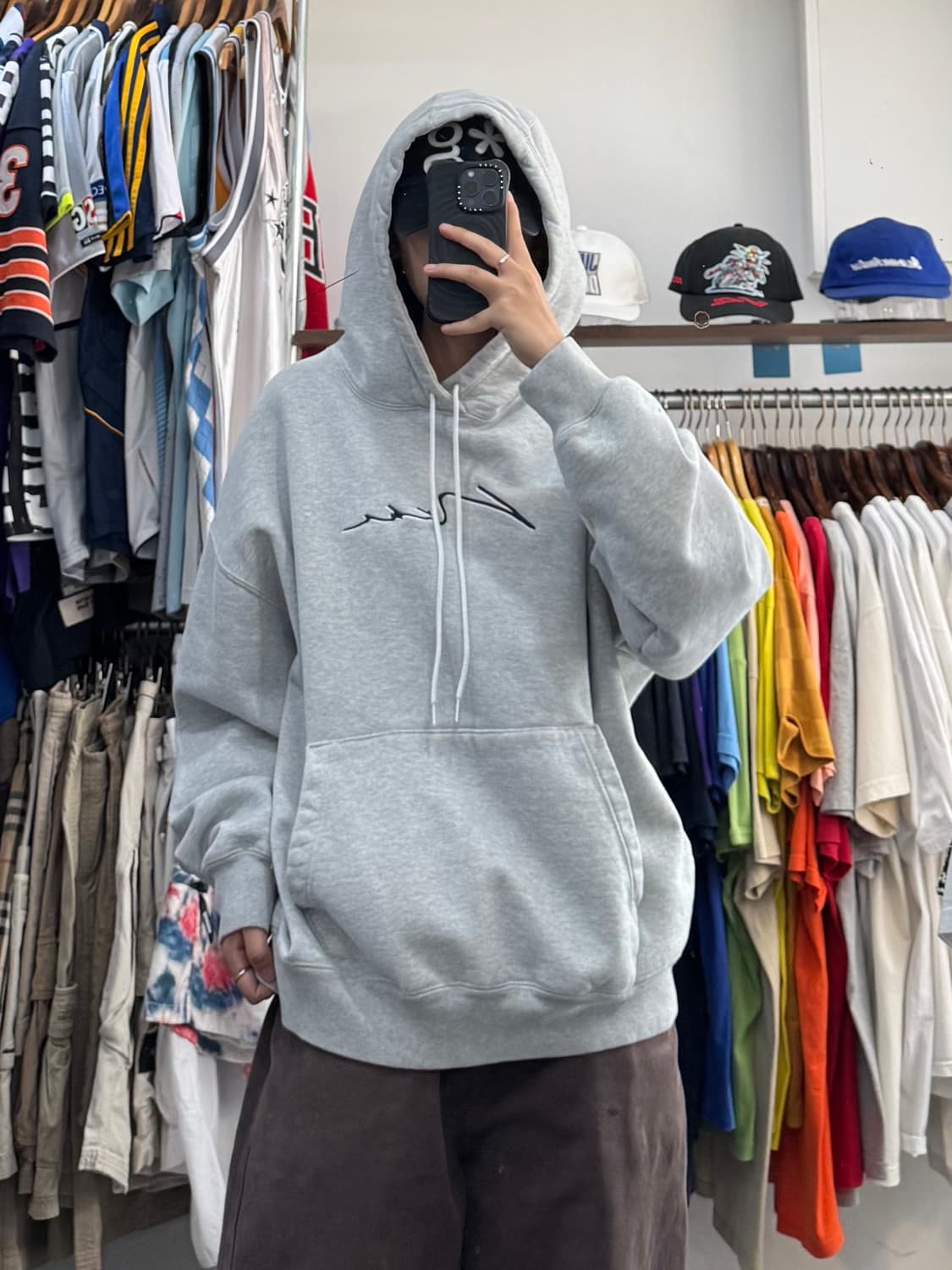 나이키 SB 스크립트 로고 후드 상품이미지5