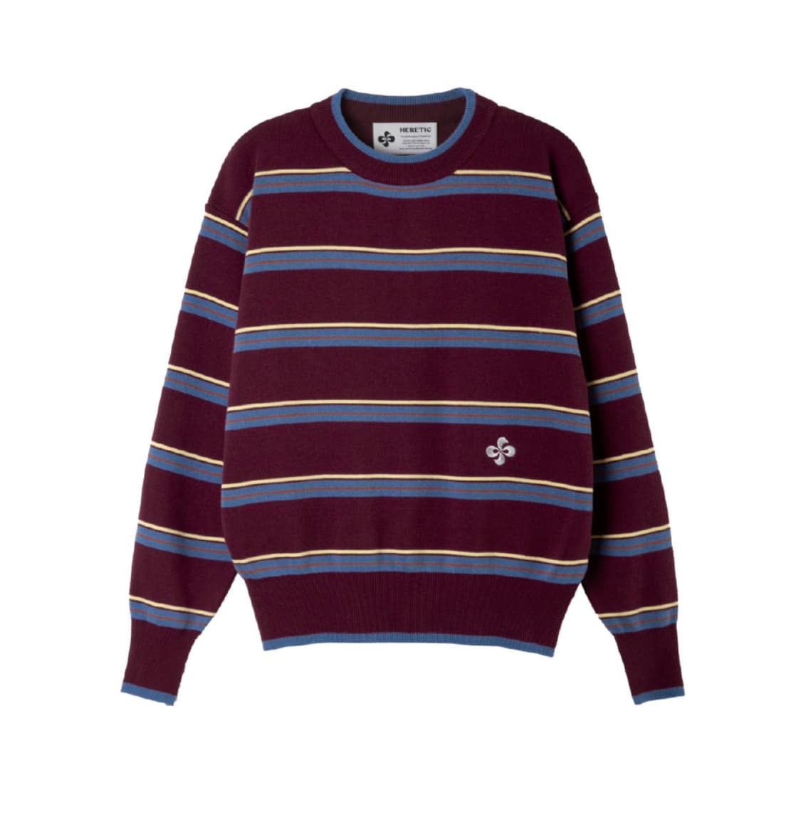 VINTAGE STRIPE KNIT / wine 상품이미지1