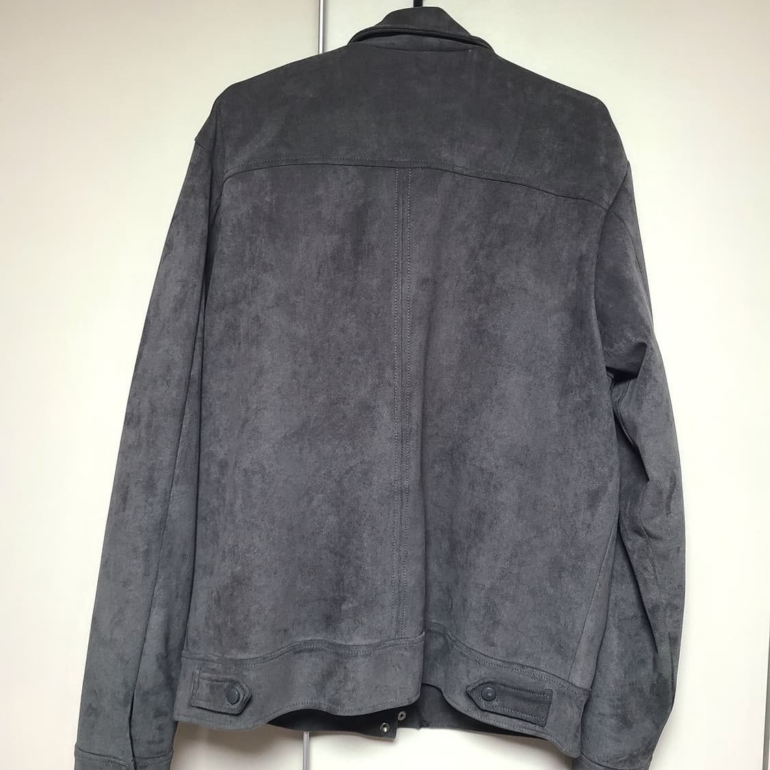 [L-XL] 차콜 그레이 스웨이드 자켓 상품이미지5