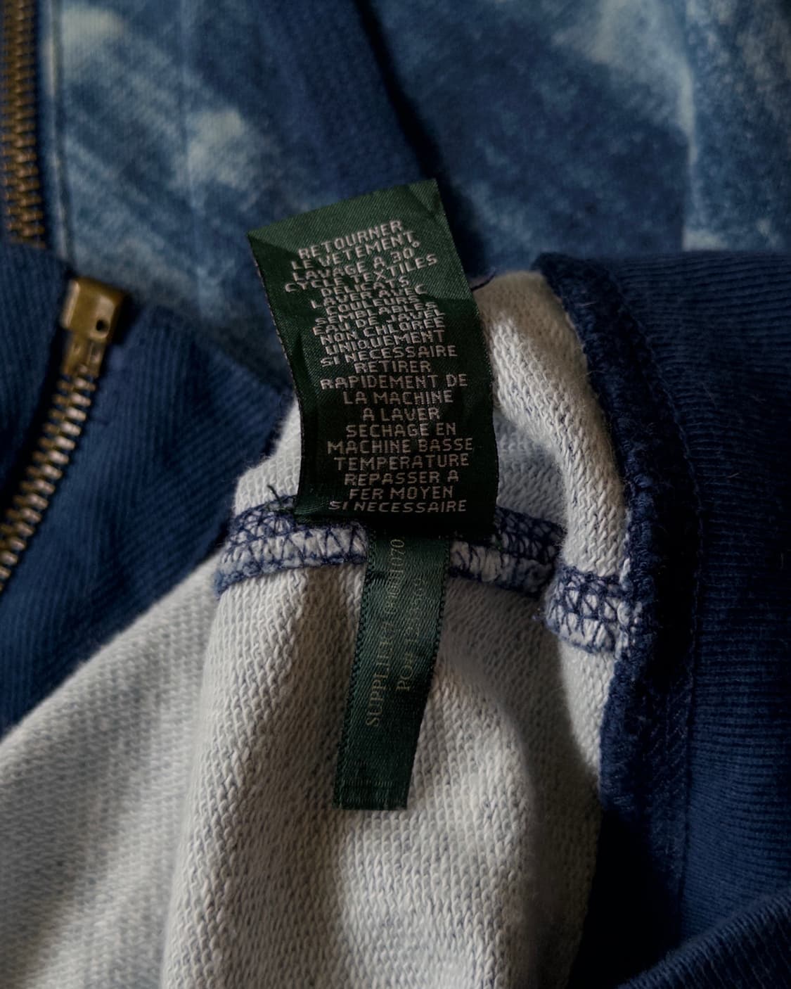 [LRL RALPH LAUREN] indigo washed hoodie 상품이미지9