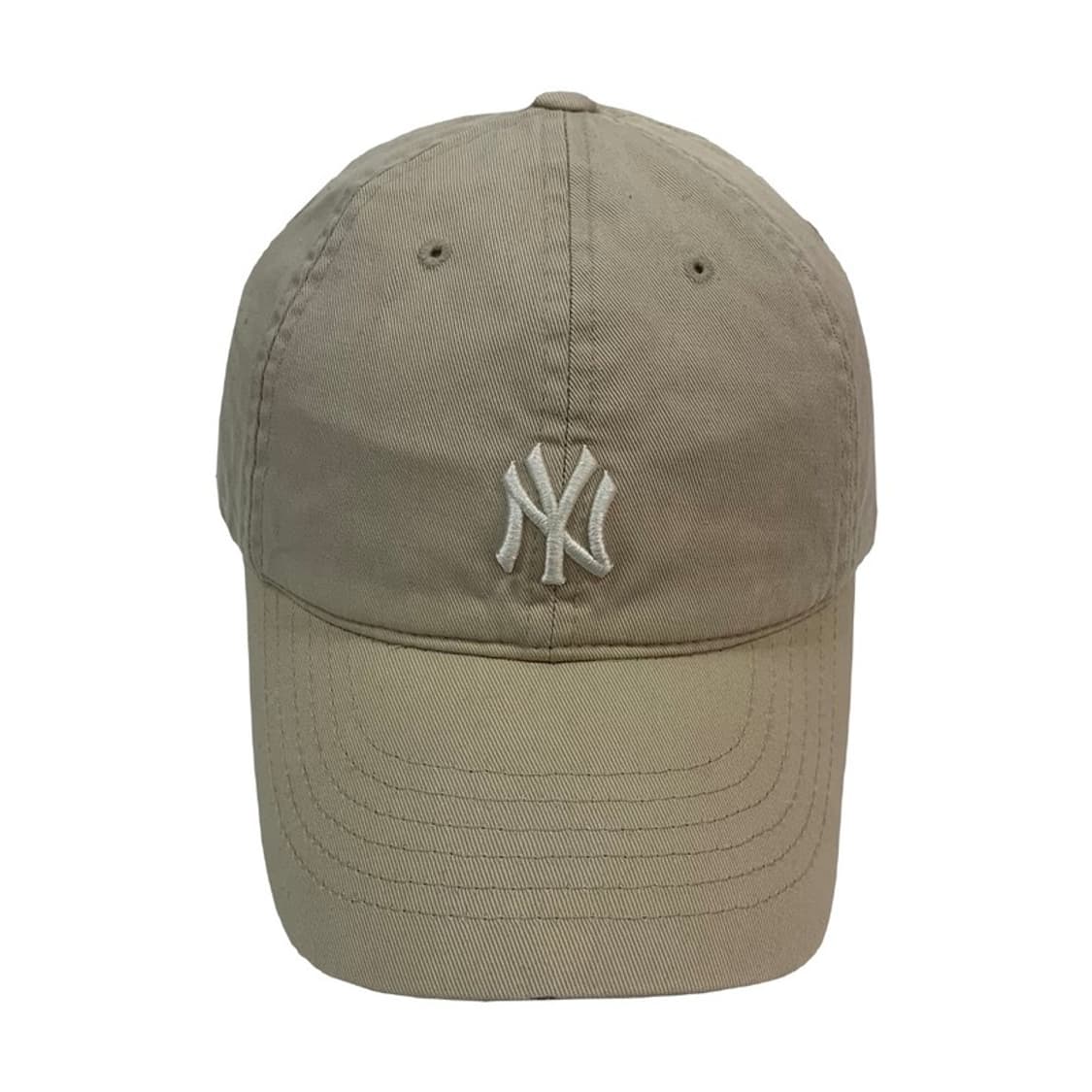MLB 뉴욕양키스 스몰로고 베이지 볼캡 상품이미지1