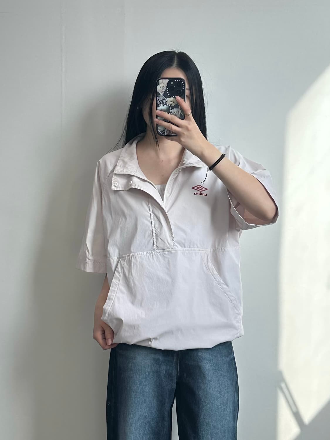 엄브로 스펠아웃 화이츠 하프집업 아노락 상품이미지1