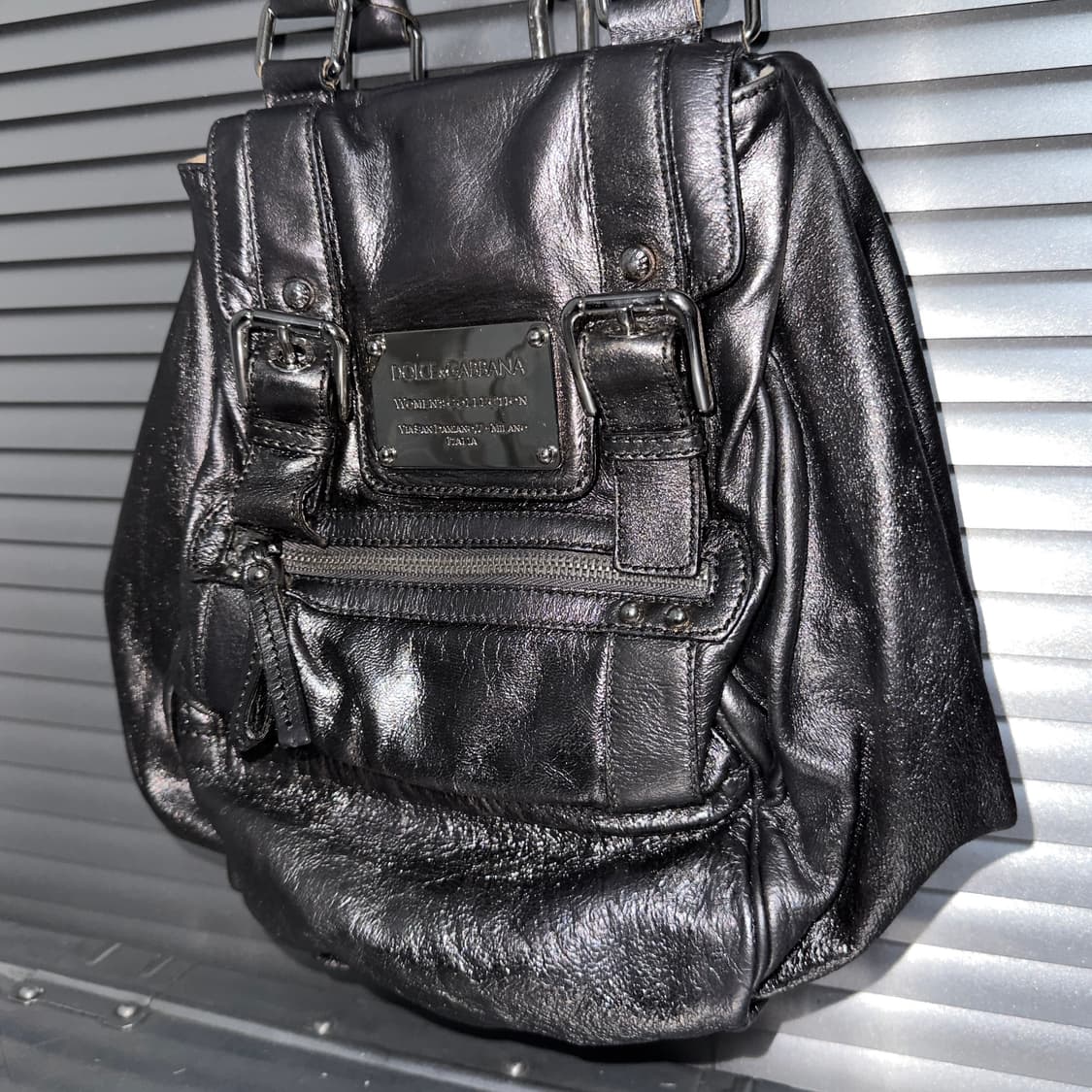 00s 돌체앤가바나 실버 가죽 가방 상품이미지3