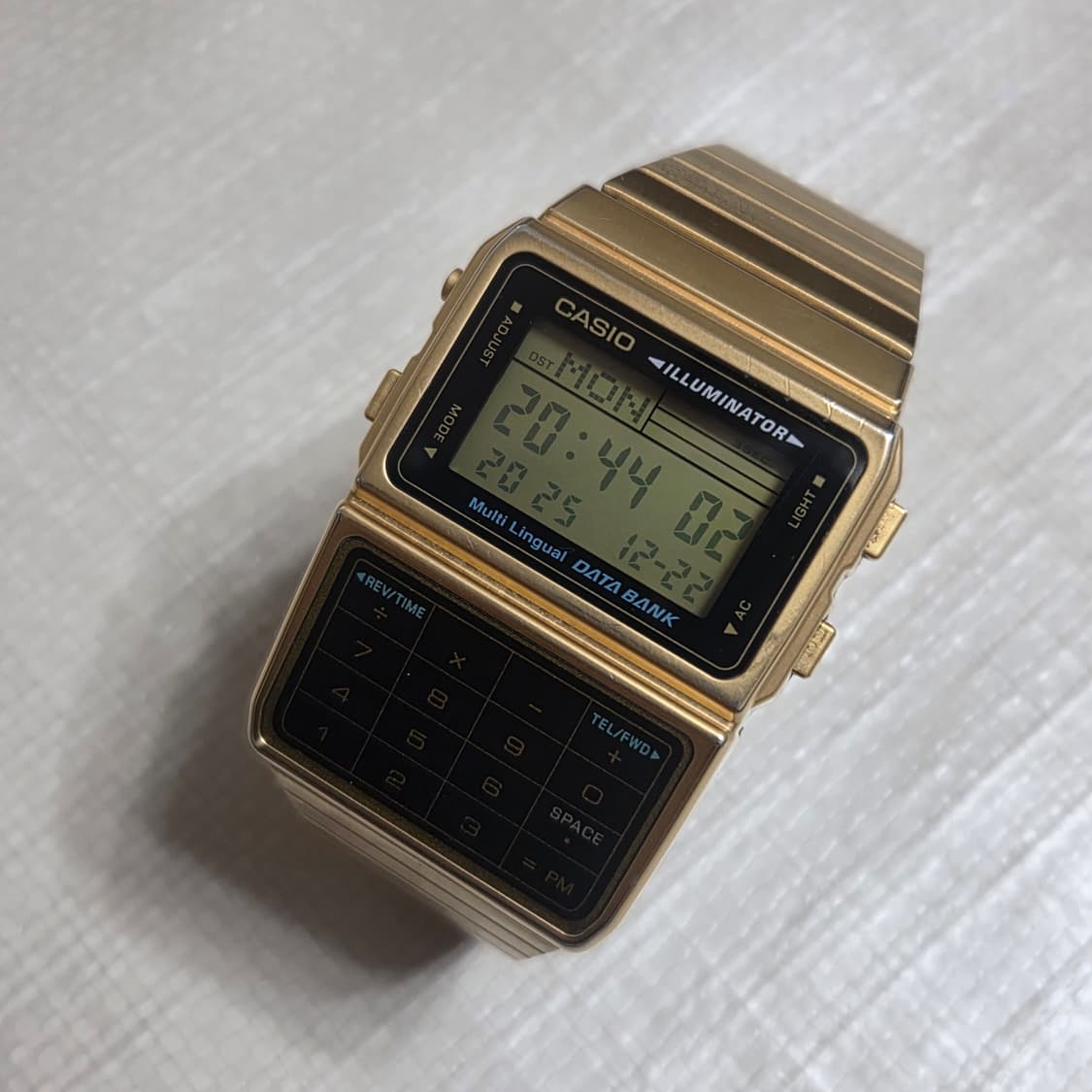 카시오 데이터뱅크 금장 상품이미지1