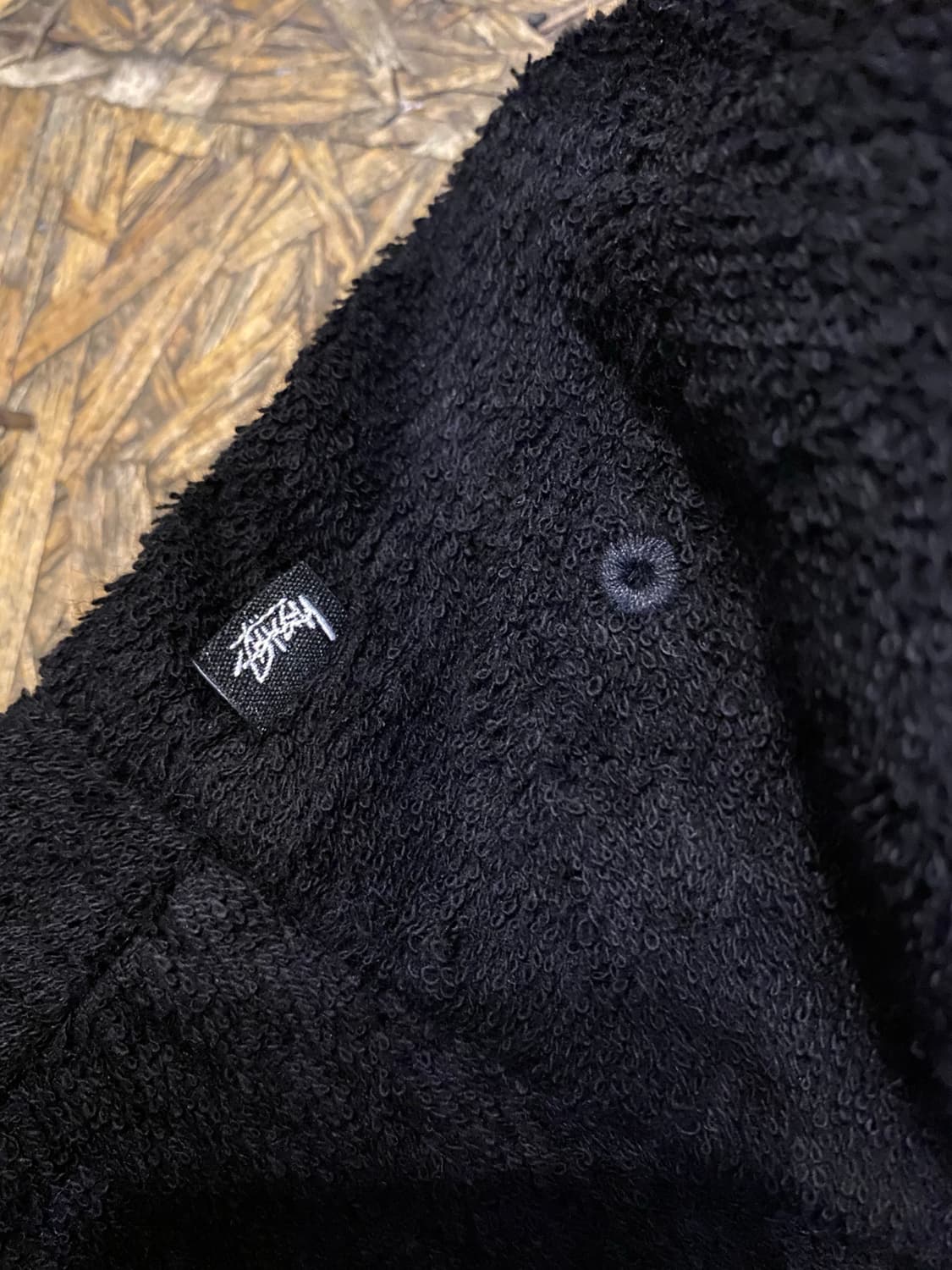 stussy 스투시 테리원단 블랙 버킷햇 상품이미지3