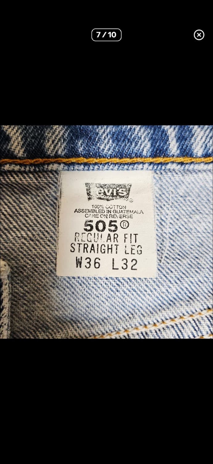 [36X32][리바이스]90's 505™오렌지탭 클래식 레귤러핏 상품이미지7