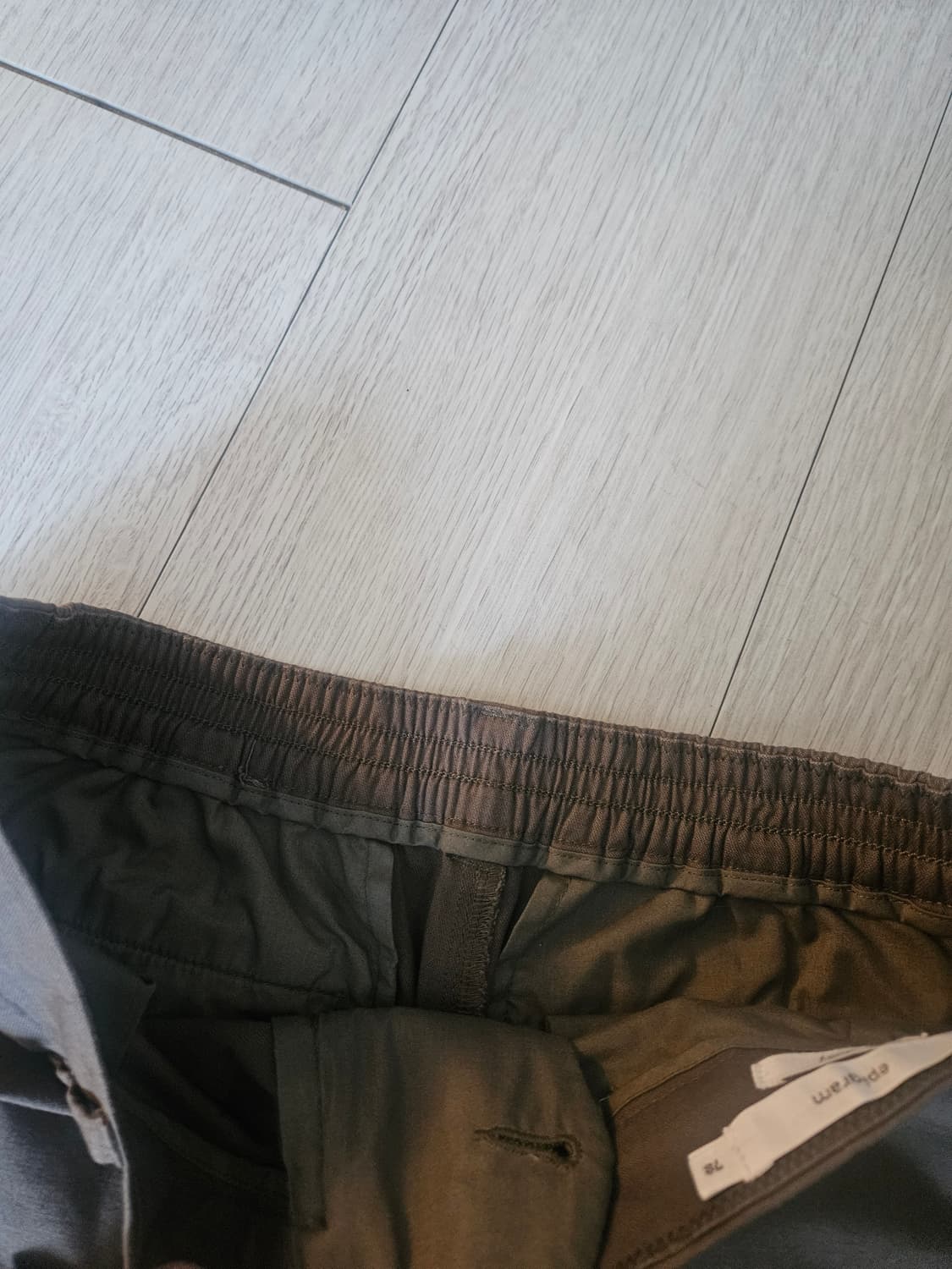 시리즈 에피그램 허리밴딩 면바지 상품이미지2