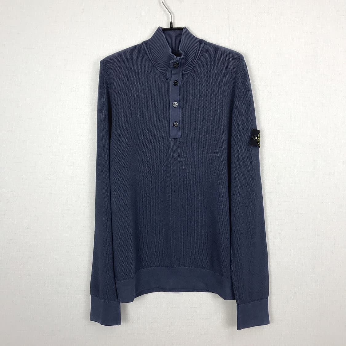 스톤아일랜드 반집업 코튼 면 니트 남성M 상품이미지1