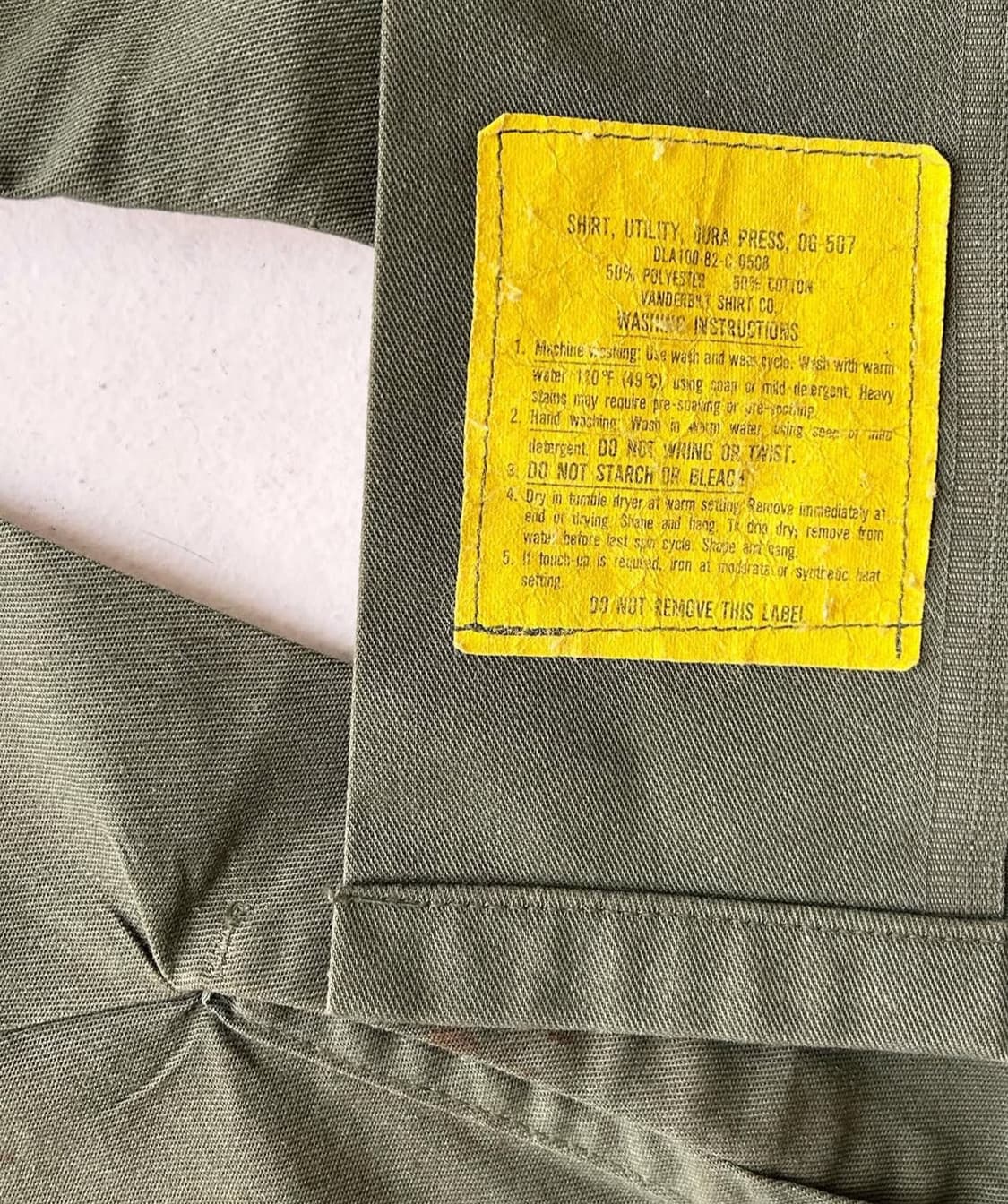 80’s U.S Army OG-507 SHIRT 상품이미지7
