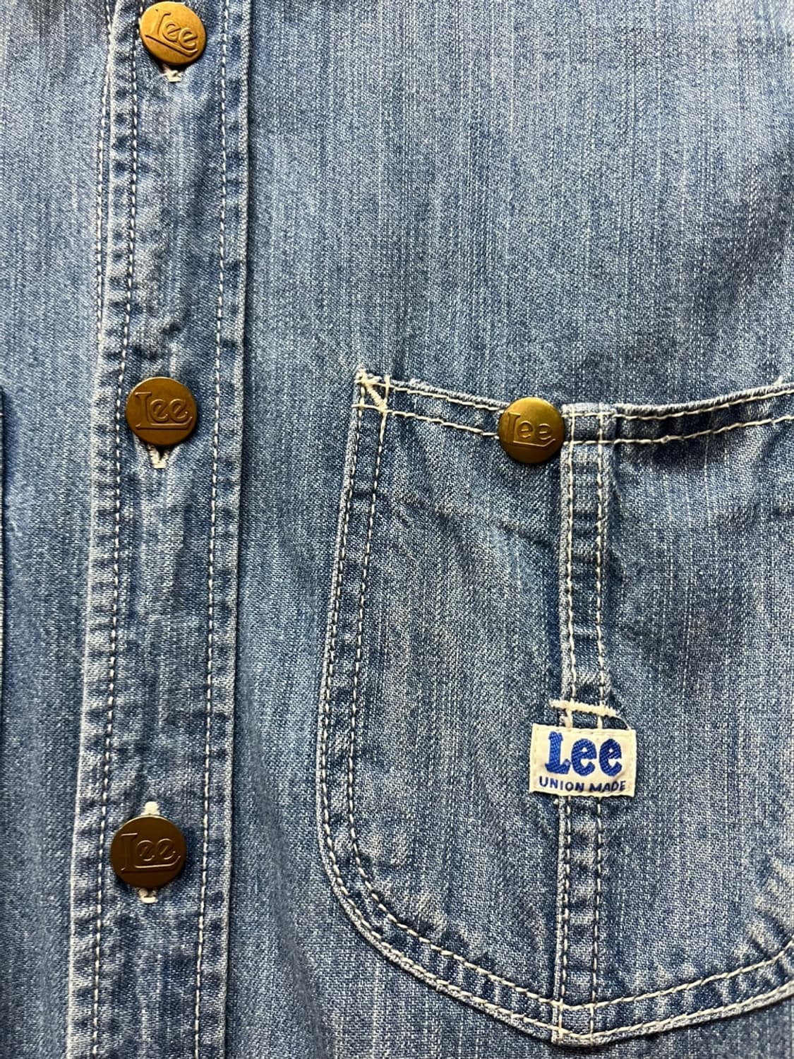 Lee 재팬 데님 원피스 셔츠 상품이미지3