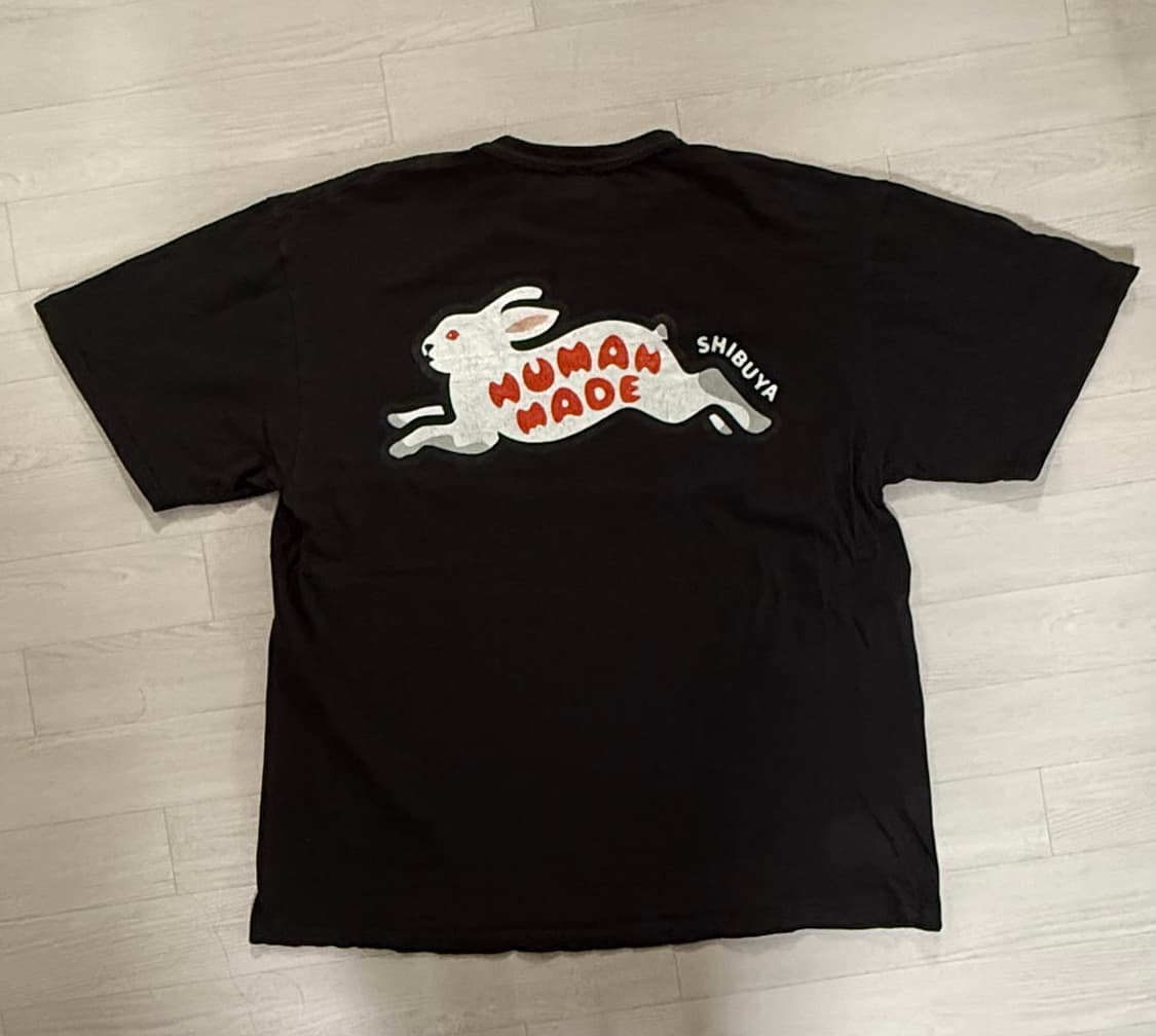[3XL] 휴먼 메이드 시부야 파르코 한정 포켓 티셔츠 블랙 상품이미지2