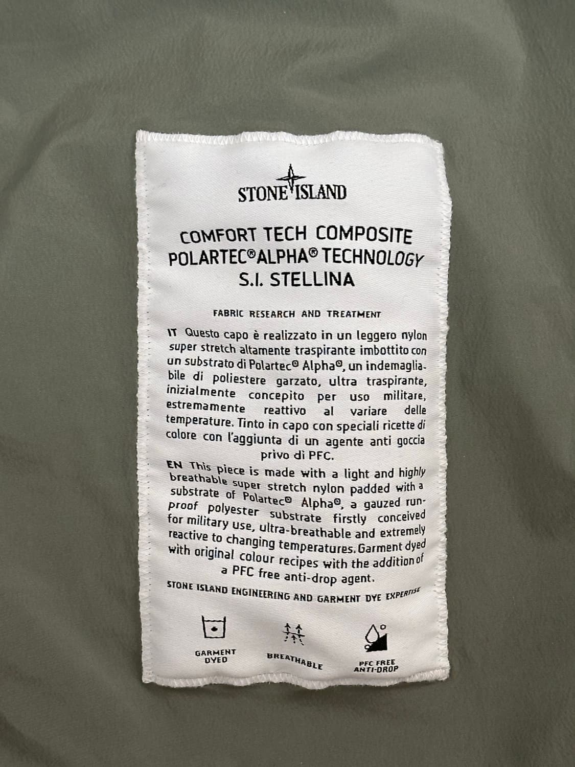 스톤아일랜드 컴포트 스텔리나 점퍼 XXL(105-110) 새상품 상품이미지2