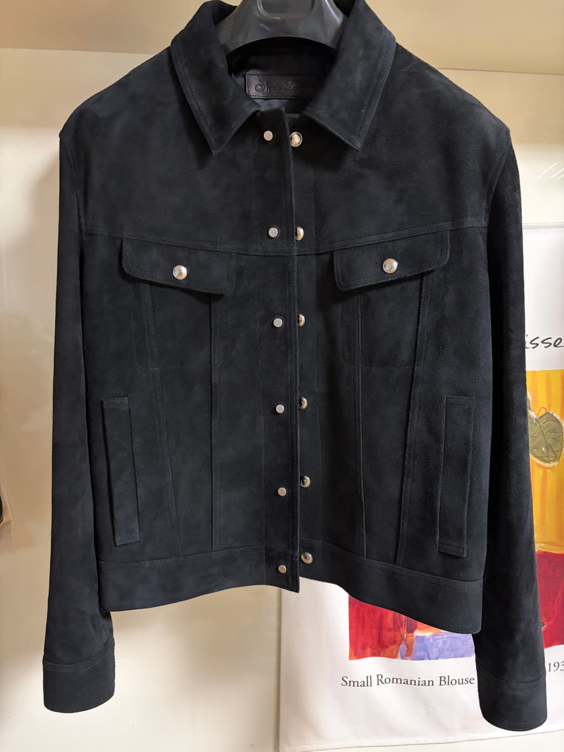 느와르 라르메스 블랙 스웨이드 자켓 상품이미지1