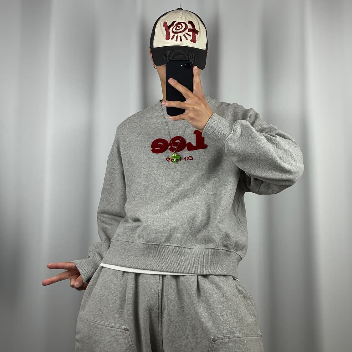 <LEE 패치 로고 맨투맨> No.1476 상품이미지2