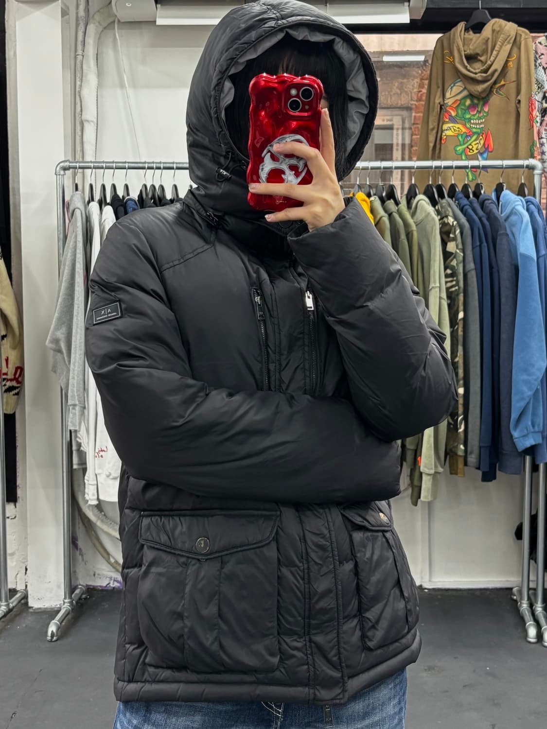 아르마니 익스체인지 덕다운 패딩 상품이미지3