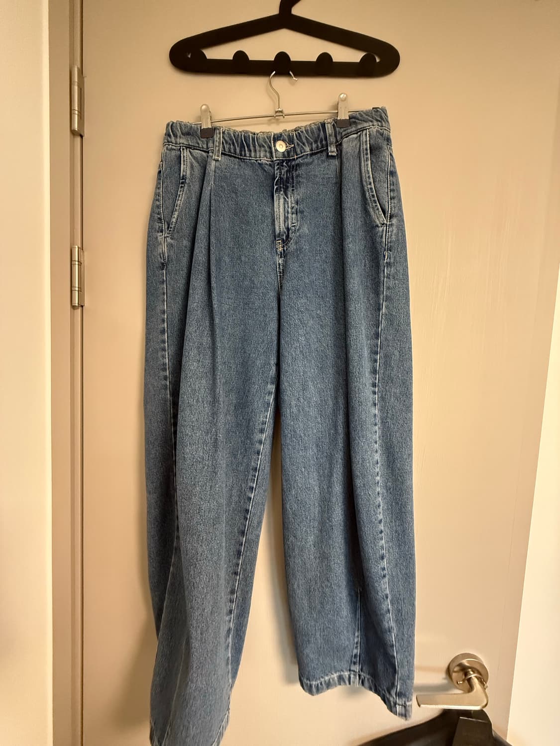 자라 중청 원턱 데님 팬츠 (baggy fit) 상품이미지4