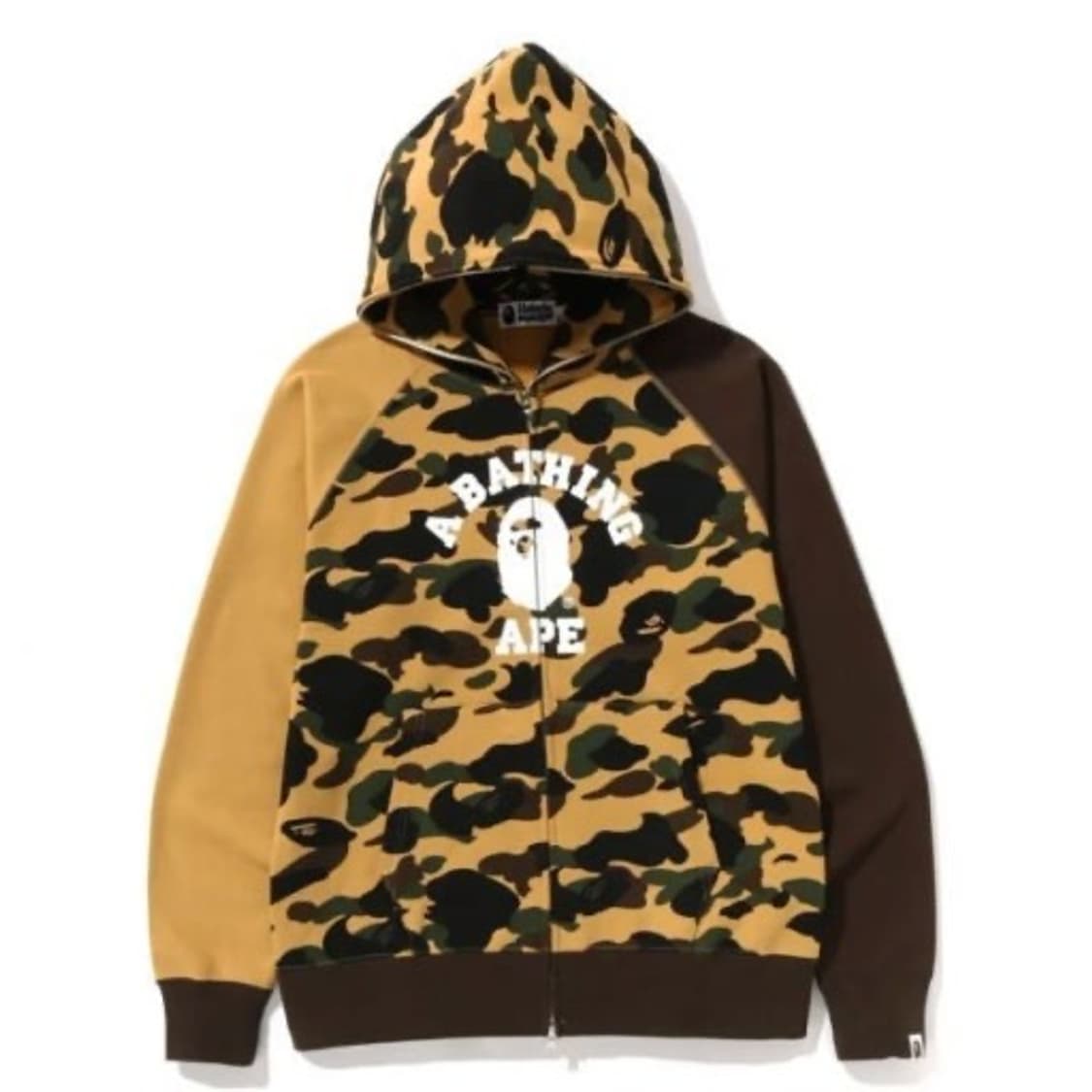 베이프 크레이지 컬리지 후드집업 m 사이즈 판매 상품이미지1