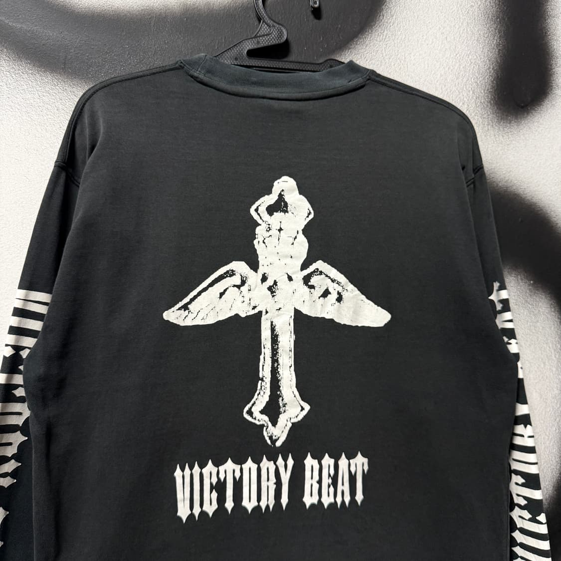 VTG 빈티지 멀티 프린팅 락 고스 펑크 롱슬리브 티셔츠 상품이미지6